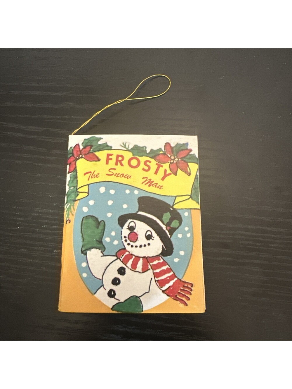 Vintage Frosty The Snow Man Snowman Christmas Ornament Book